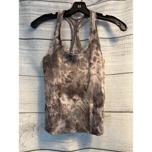 Lululemon Cool Racerback Short Tank Top Diamond Dye Mink Berry Size 6